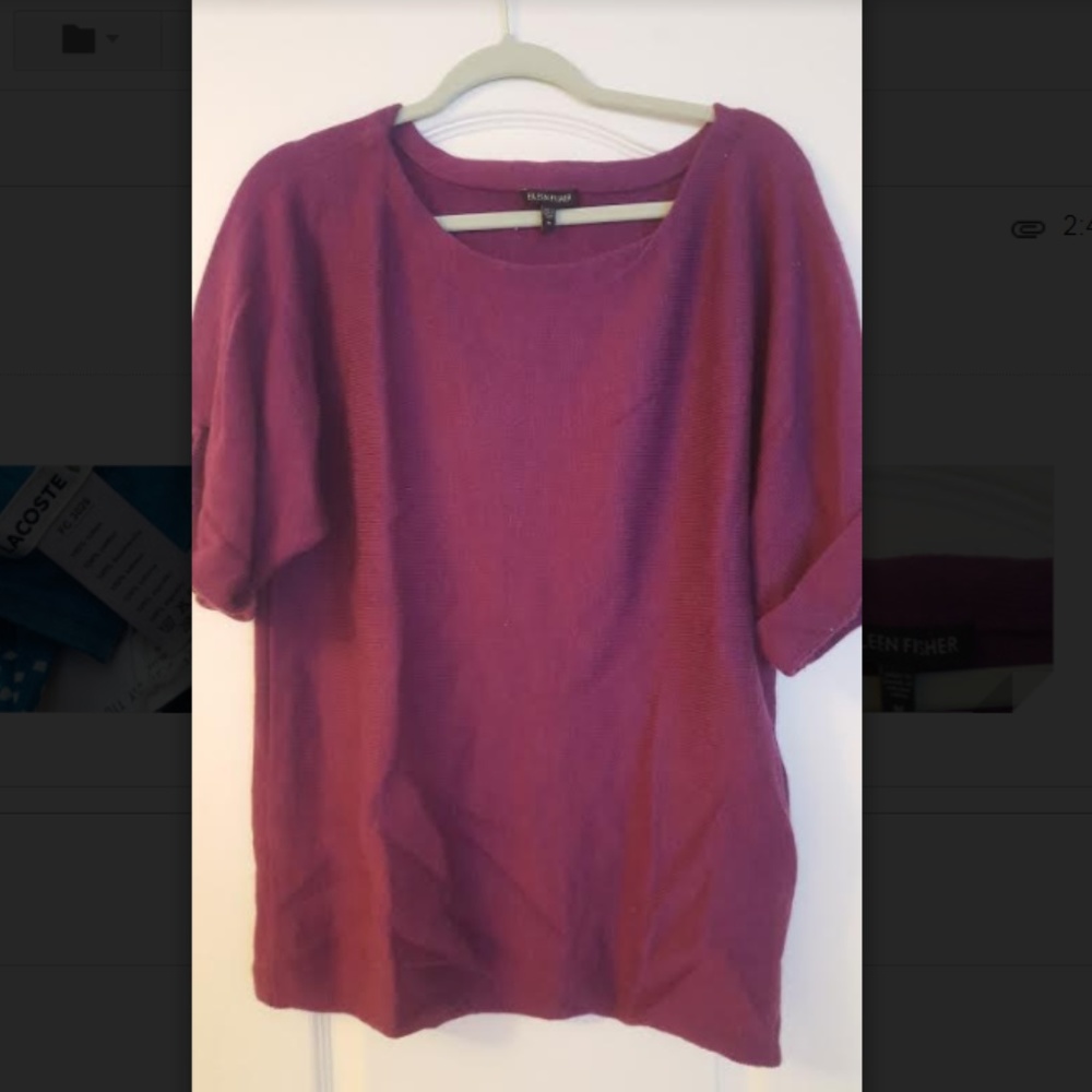 Eileen Fisher off the shoulder Sweater