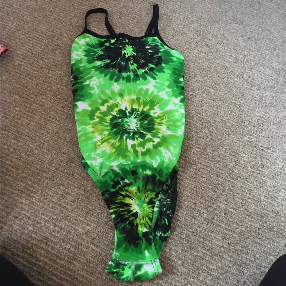 Green swim suit