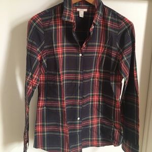 J crew plaid button down