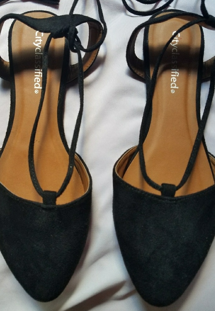 Lace up flats