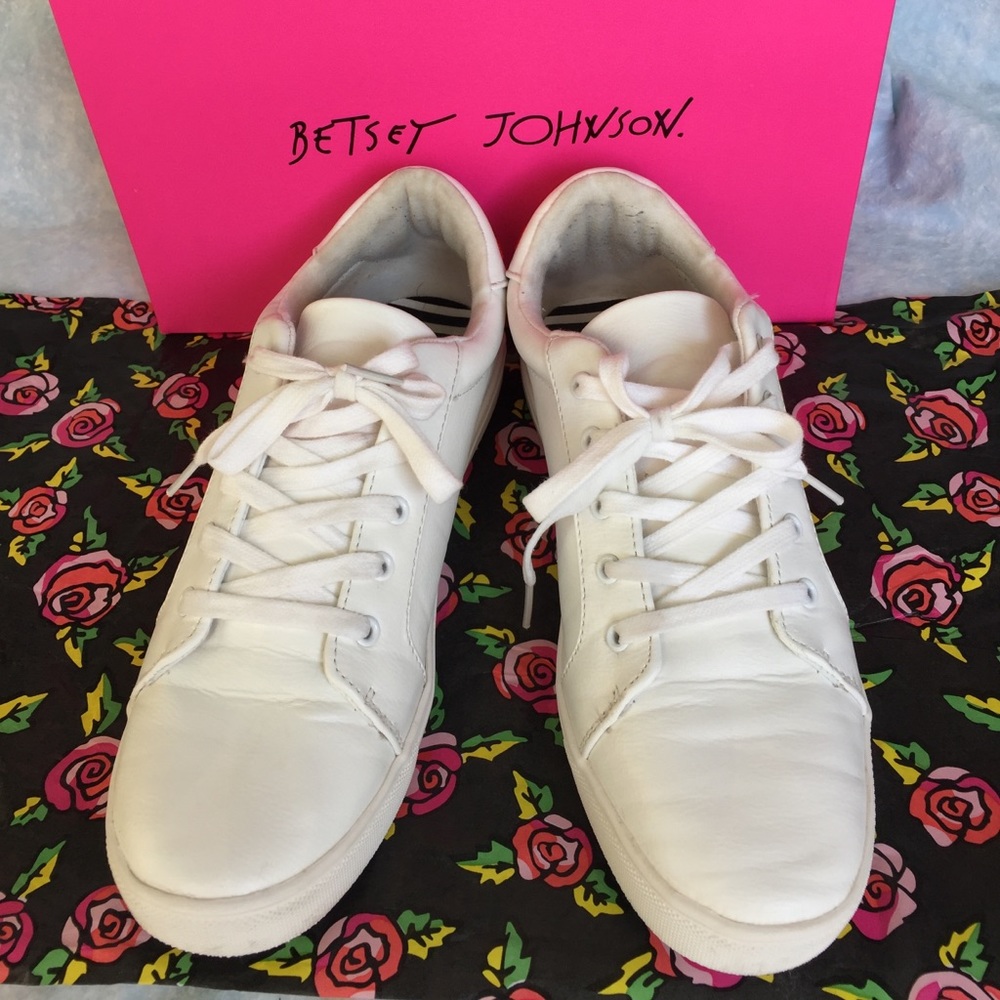 Betsey Johnson White Sneakers