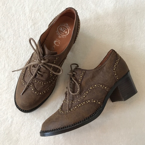Jeffrey Campbell Shoes - Jeffrey Campbell William Studded Heeled Oxford