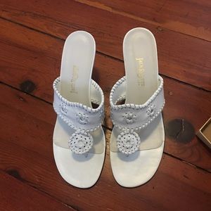 White Jack Rogers with heel