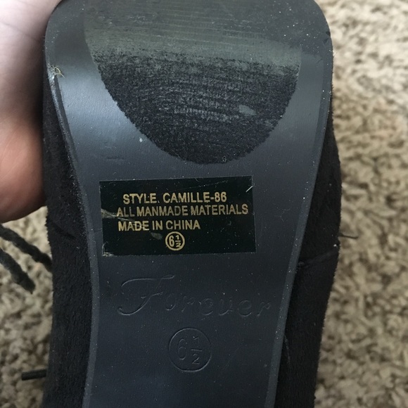 Like-New Suede Booties - Picture 3 of 5