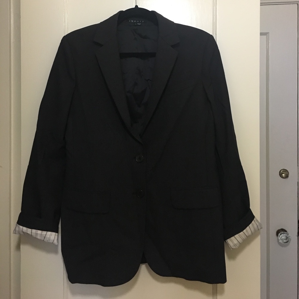 Theory charcoal blazer