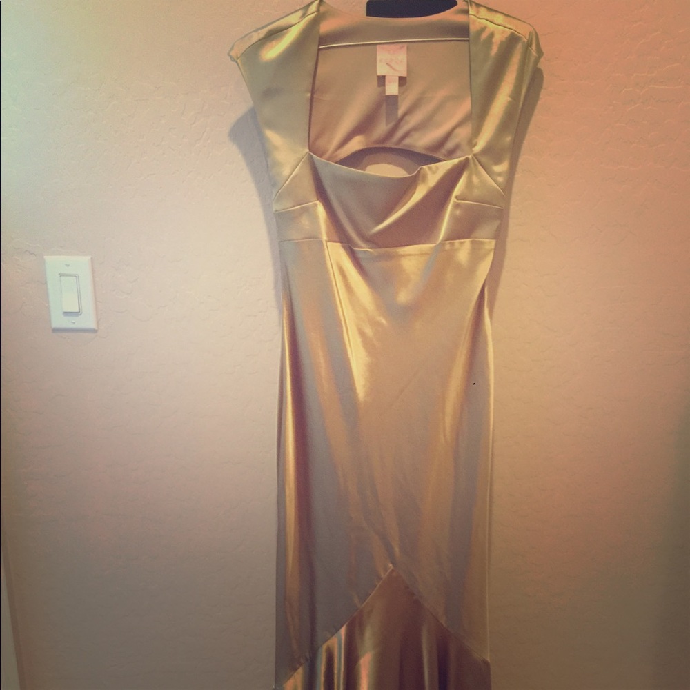 Gold Formal Gown with train