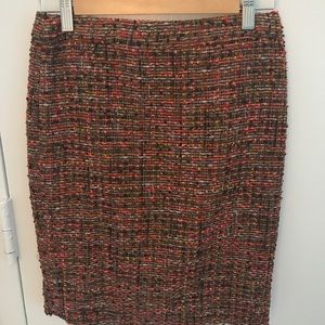 J. Crew tweed pencil skirt, size 00