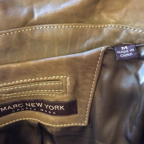 Gorgeous soft olive green leather jacket - Picture 7 of 7