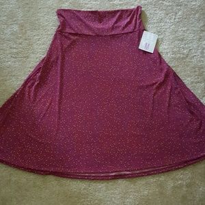 NWT LuLaRoe sz Med Azure Skirt