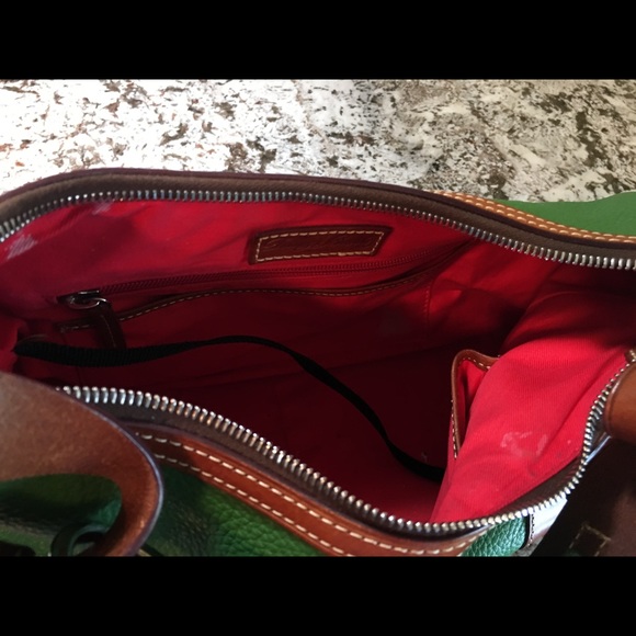Dooney & Bourke | Bags | Dooney Bourke Pebbled Leather  Dooney & Bourke pebbled leather green satchel