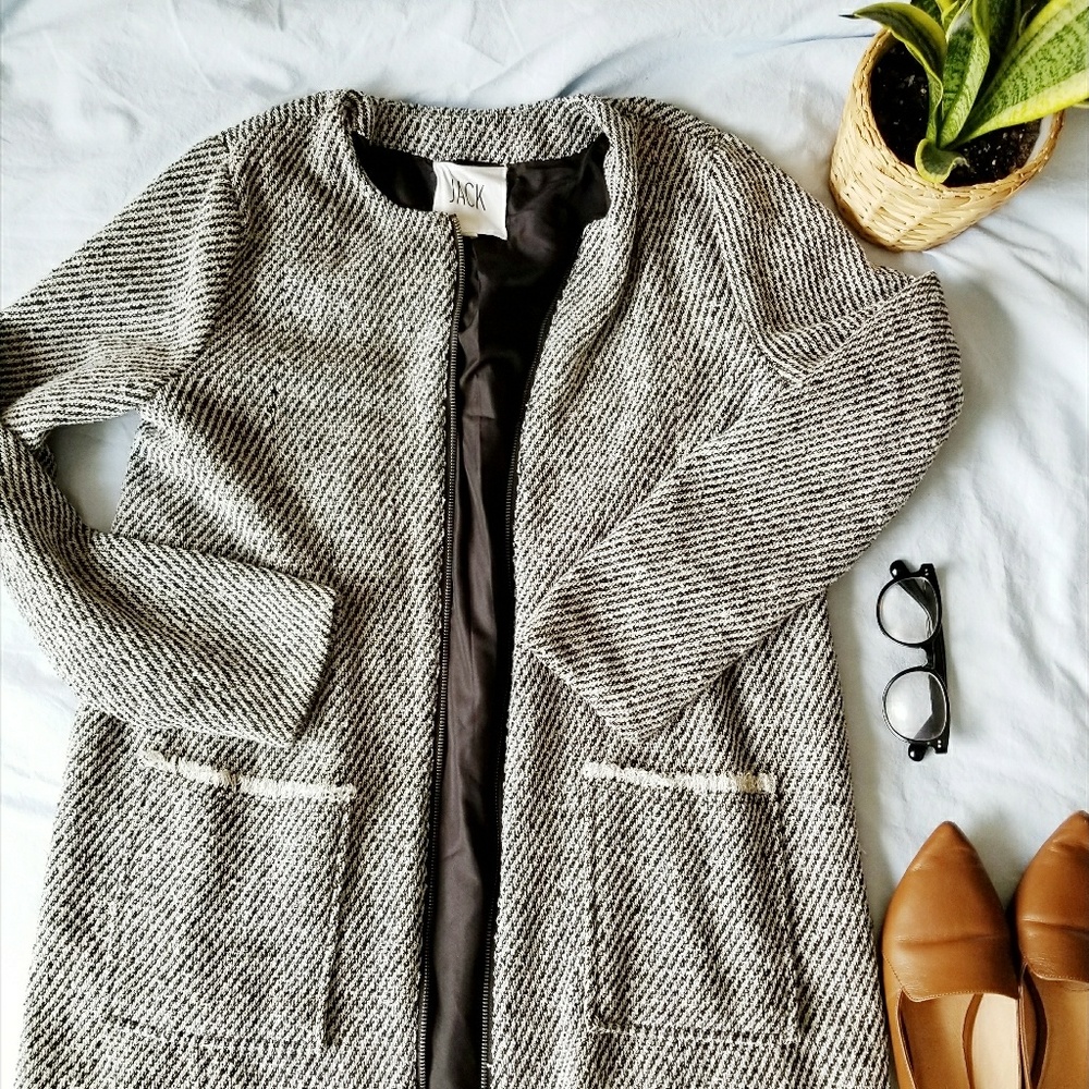 Gray long JACK fall/winter coat