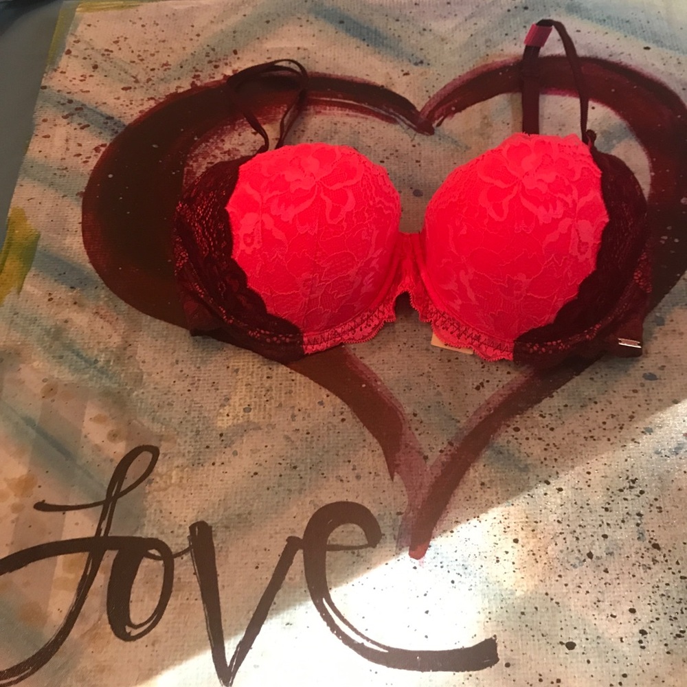 NWT VS Pink Date Push Up 34DD