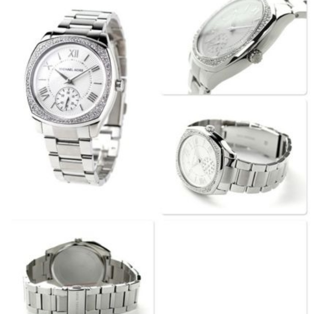 Michael Kors MK6133 40mm Bryn Silve Watch NWT