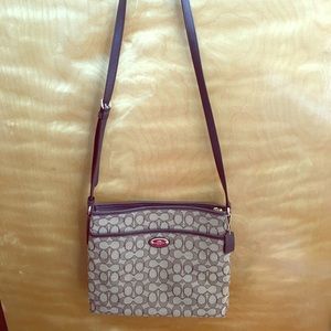 Coach crossbody purse, Signature print