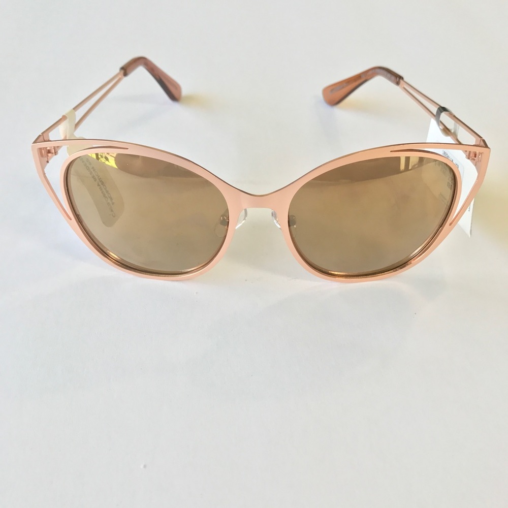 Brass Cat Eye Glam Sunglasses