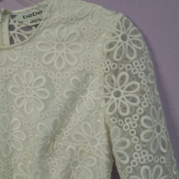 Bebe scallop lace romper - Picture 2 of 4