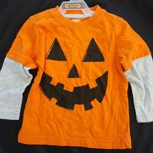 24mo hallowen jack-o-lantern long sleeve shirt