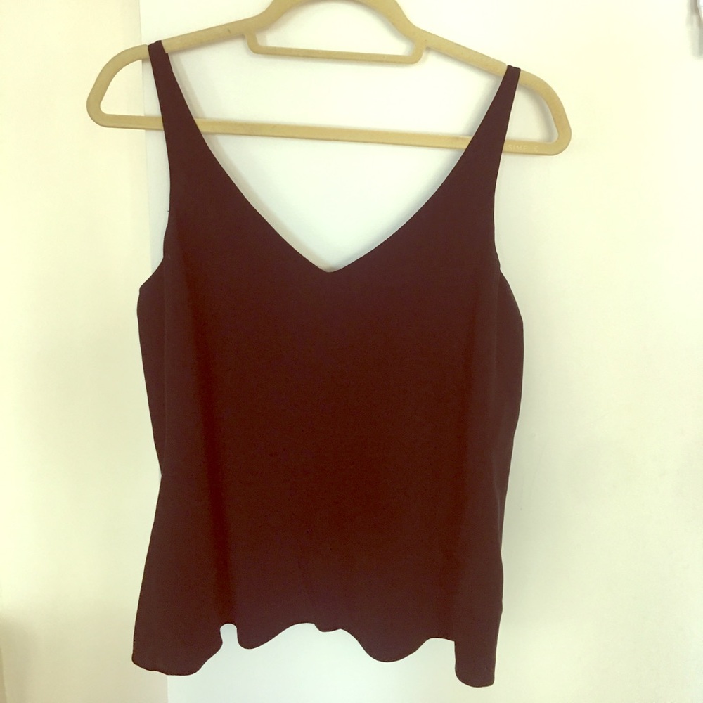 Black silk tibi tank