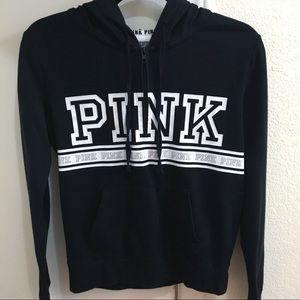 Quarter zip PINK hoodie