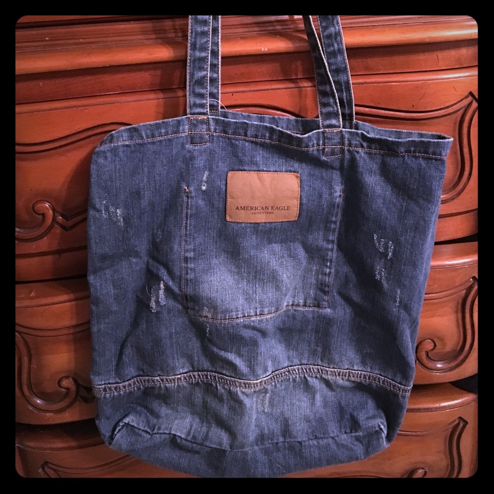 Large American eagle tote bag