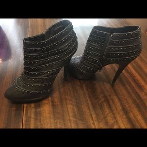 Black studded heels