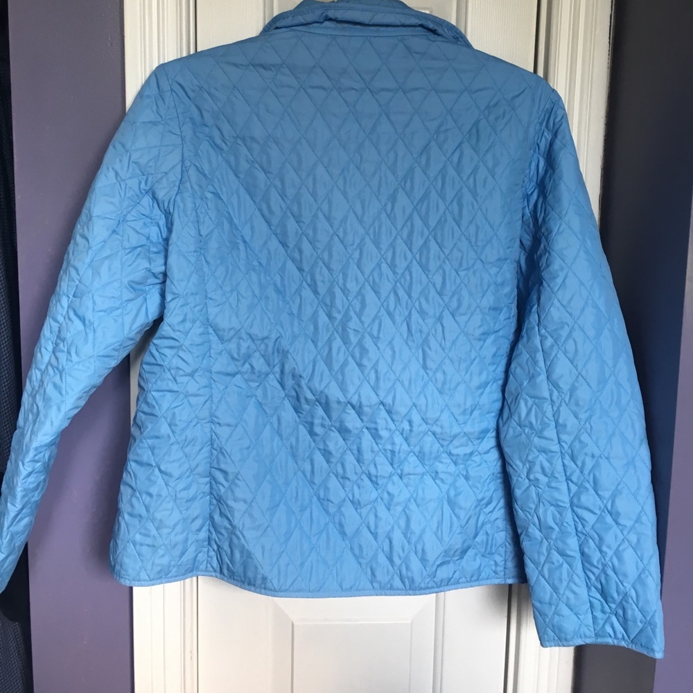 Lands End quilted jacket size 14/16 women's. - Picture 3 of 4