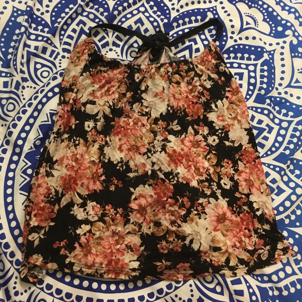 flowered tank top
