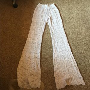 Beach Bunny white lace pants!
