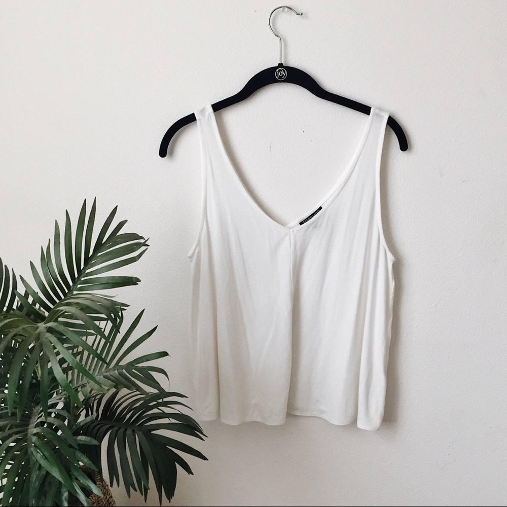 Topshop basic white tank top