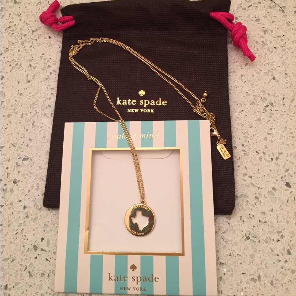 Kate spade state of mind necklace gold Texas star