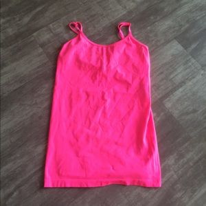 So perfect cami / neon pink tank top
