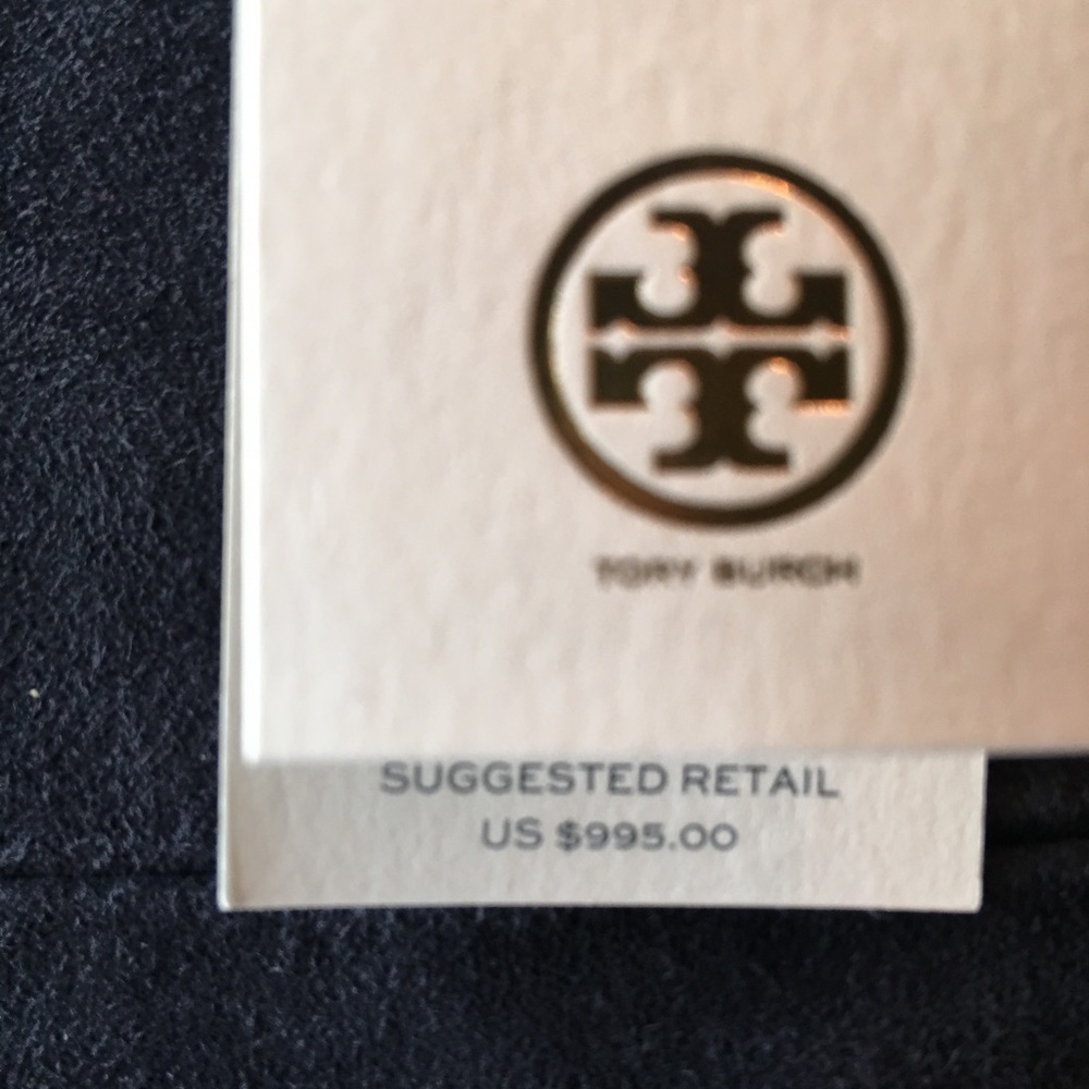 New with tags Tory Burch gorgeous Blue Sued Dress - Picture 3 of 4