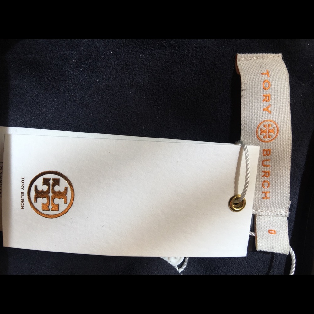New with tags Tory Burch gorgeous Blue Sued Dress - Picture 4 of 4