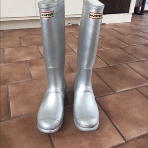 Silver Hunter Rainboots size 7