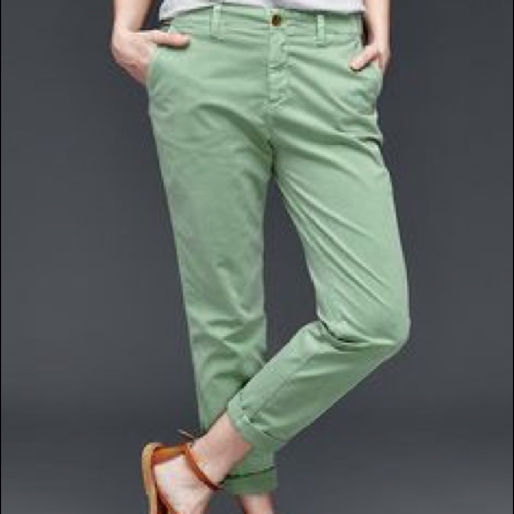 GAP Straight Fit Mint Ankle Chinos OP