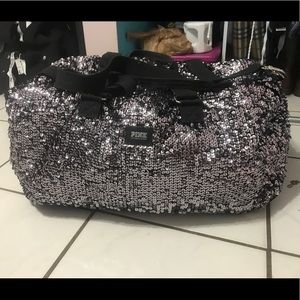 PINK Sequence duffle bag (used, slightly used)