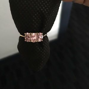Sterling Silver Pink Topaz Ring