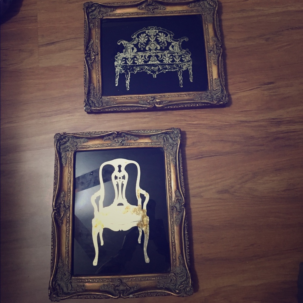 Bronze wall frame hangings