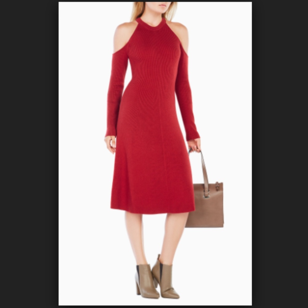 BCBG MaxAzria knit red dress
