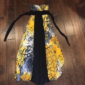 Strapless maxi dress