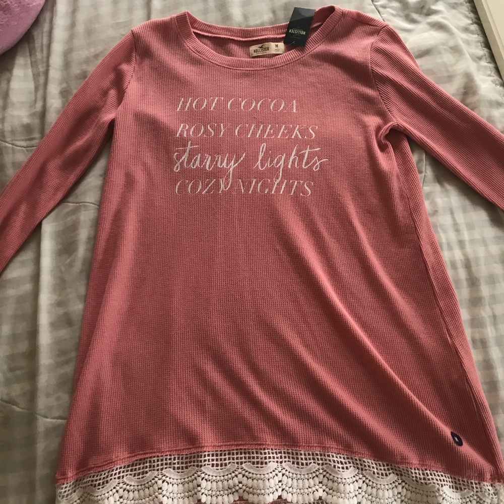 NWT Pink Hollister Long Sleeve Tee