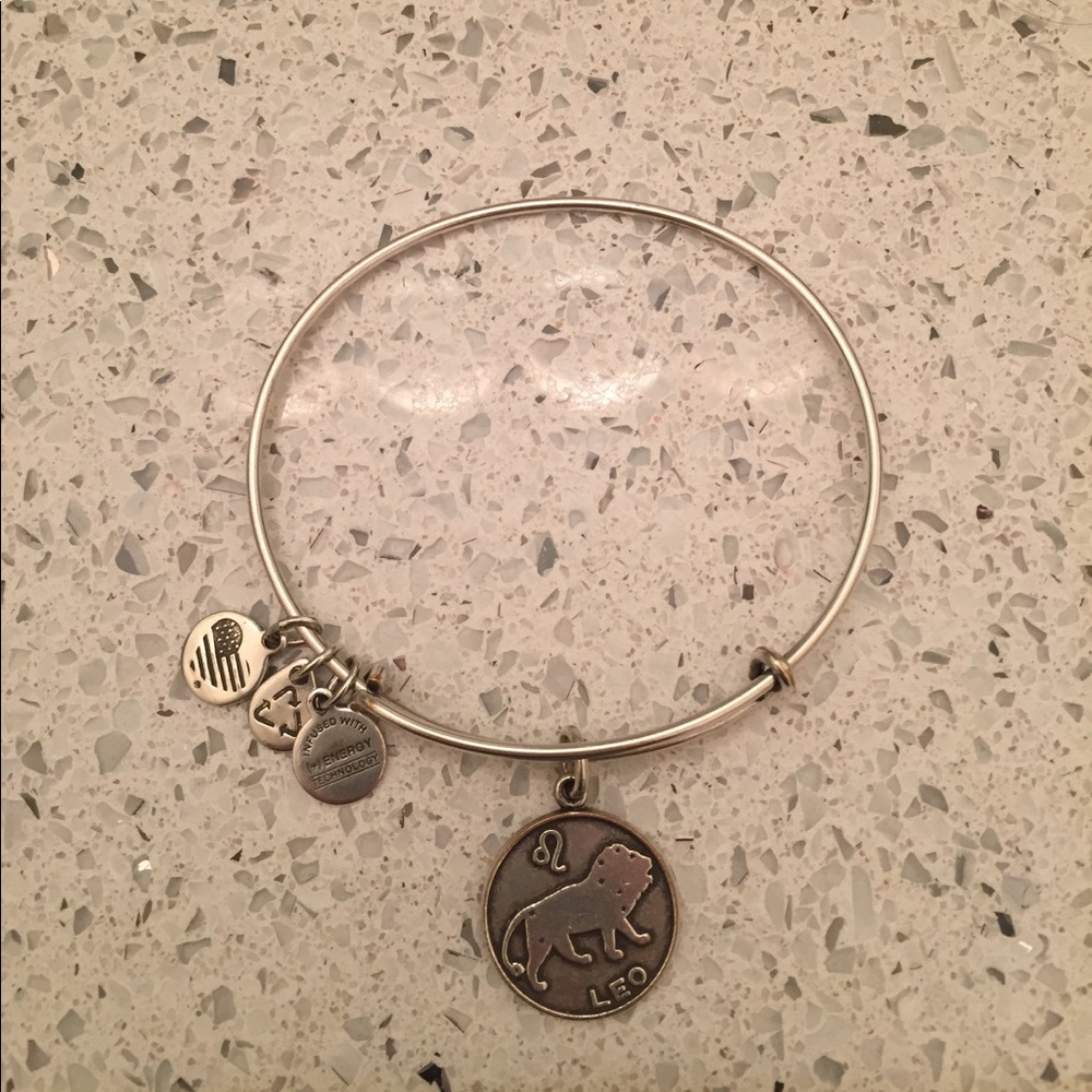 Alex & Ani silver Leo lion bracelet