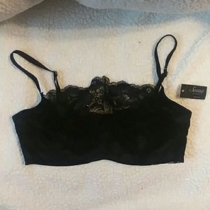Soma intimates black camisole bra NWT