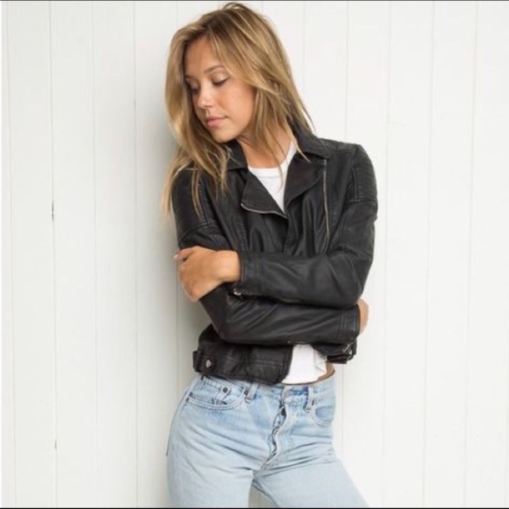 Brandy Melville Faux Leather Jacket
