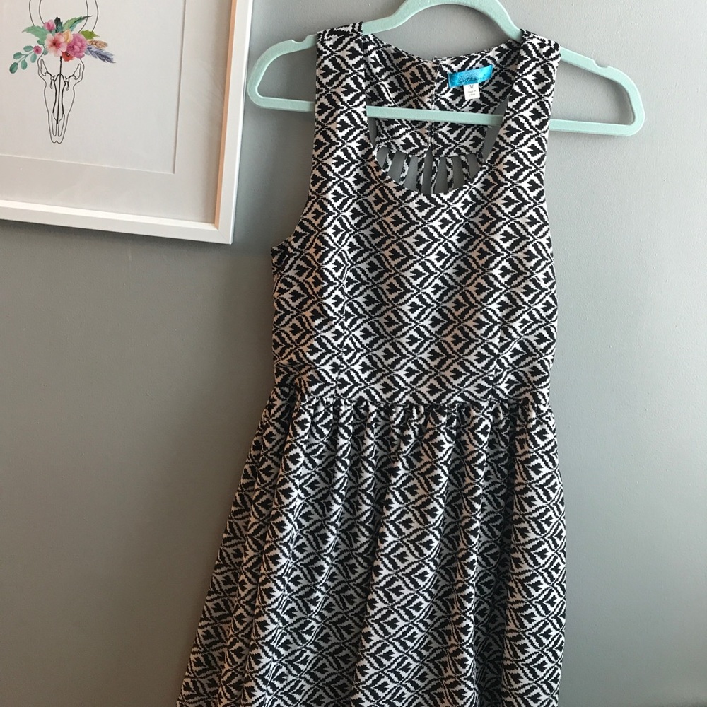 Black and white dress