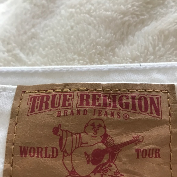 White true religion cropped jeans - Picture 2 of 4