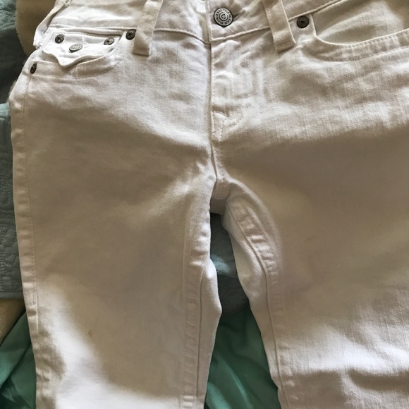 White true religion cropped jeans - Picture 3 of 4