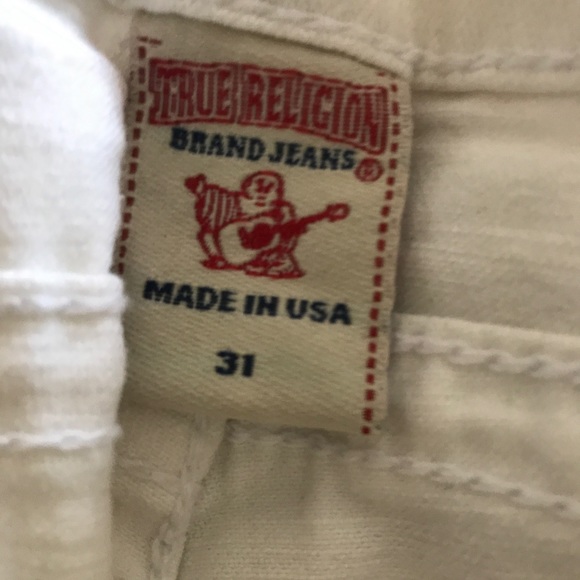 White true religion cropped jeans - Picture 4 of 4