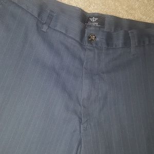 Grey straight fit dockers men's pants