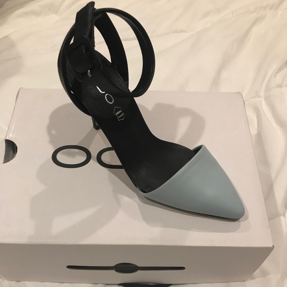 Ice blue Canapile Aldo ankle strap pump